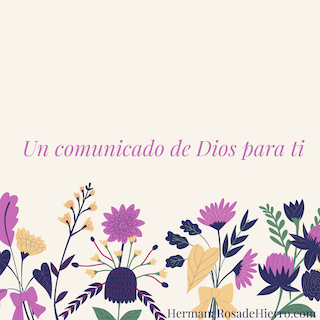 2021 07 05 Un comunicado de Dios para ti