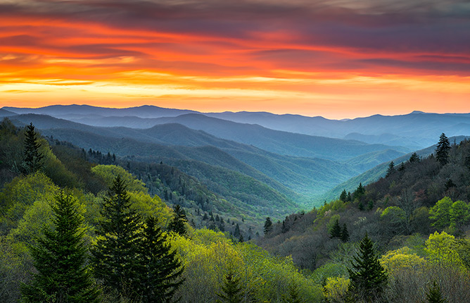 l smoky mountains sunrise